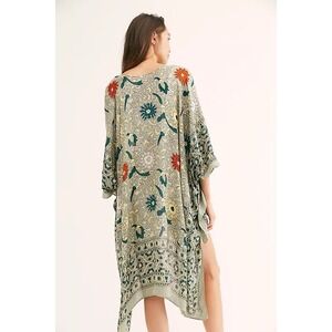 Free People Magic Dance Print Kimono Womens One Size Festival Boho Colorful Indy